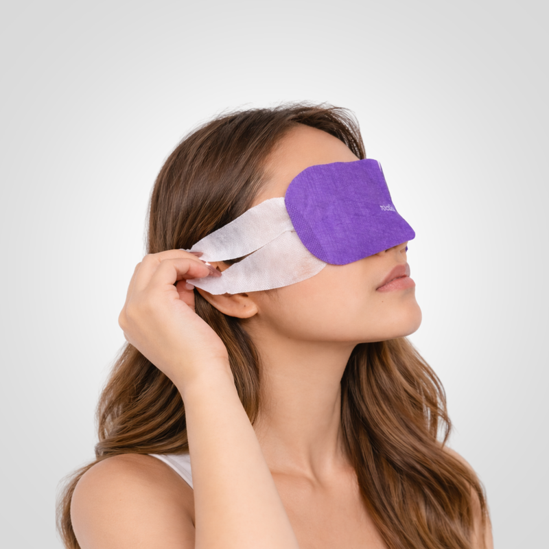 Place the larger slit of Sight Soothe over your nose