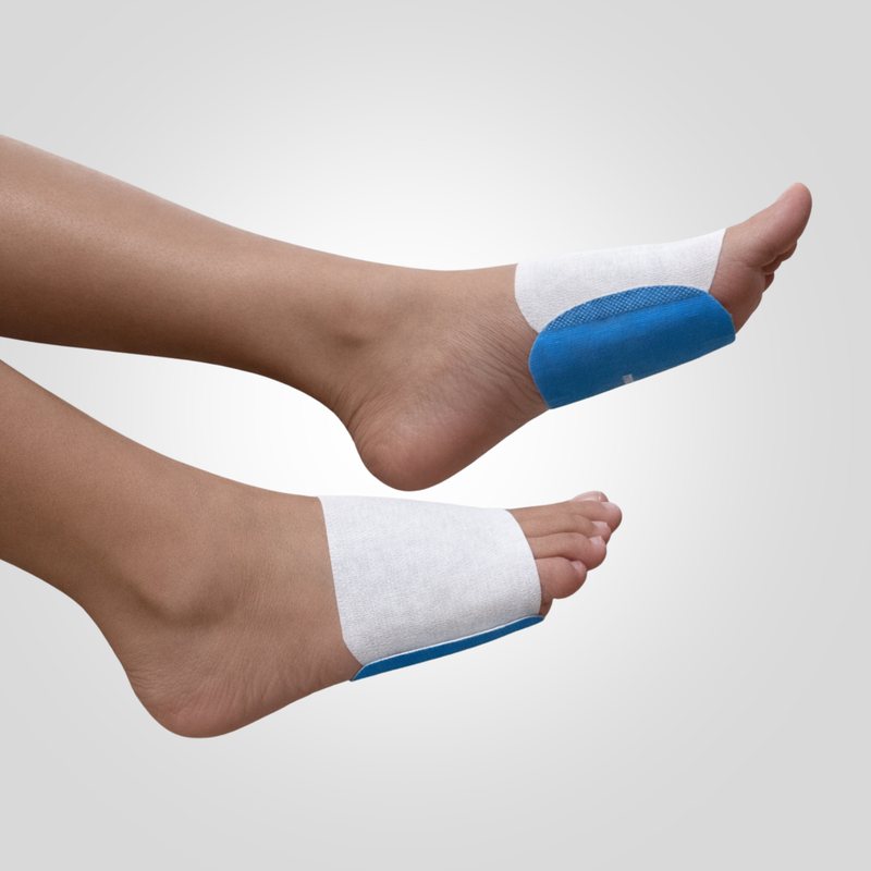Position the heating pad onto your sole or desired area.