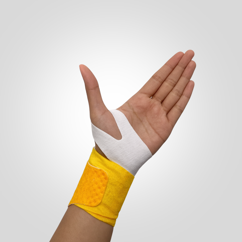 Wrap securely and adjust for a comfortable fit. 